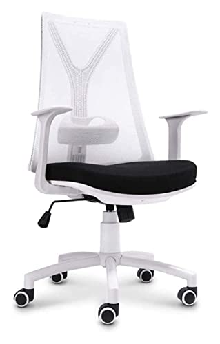 Krzesło biurowe Biurko I Krzesło Krzesło Biurowe Ergonomiczne Obrotowe Krzesło Siatkowe Regulowana Wysokość Krzesło Komputerowe Krzesło Recliner (Kolor: Biały) potrzebne Comfortable anniversary