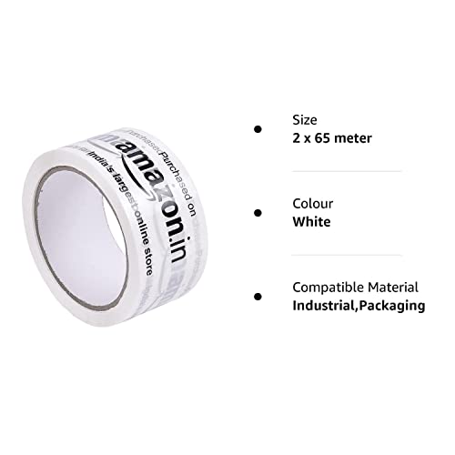 Image of SECUREMENT Amazon Branded Packaging Tape (2 inch x 65 mtr) (Pack of 24) - Milky White