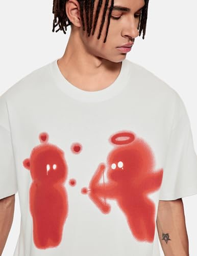 Vamtac Mens Oversized Graphic Tees Y2k Vintage Cupid’s Love Arrow Short Sleeve Streetwear Tops Tshirt Unisex3