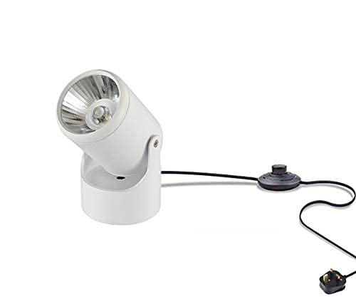 FSLiving 7 Wattage LED Accent Uplight with Plug-in Foot Control On Off Switch， Handheld Sized Portable Spot Light, White — image 1