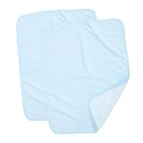 TOPPERFUN 2 Stück Wiederverwendbare Atmungsaktive Inkontinenz bettunterlage Waschbar Strapazierfähiges Material Leicht für Erwachsene und Patienten Zuverlässiger Nässeschutz Pflegeleicht