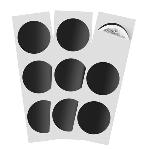 Image of 50 pcs NFC Stickers NTAG215 NFC Tags Black NFC Tag Labels Round 25mm (1 inch) 504 Bytes Memory NFC Chip Compatible with Tagmo Android and All NFC-Enabled Devices