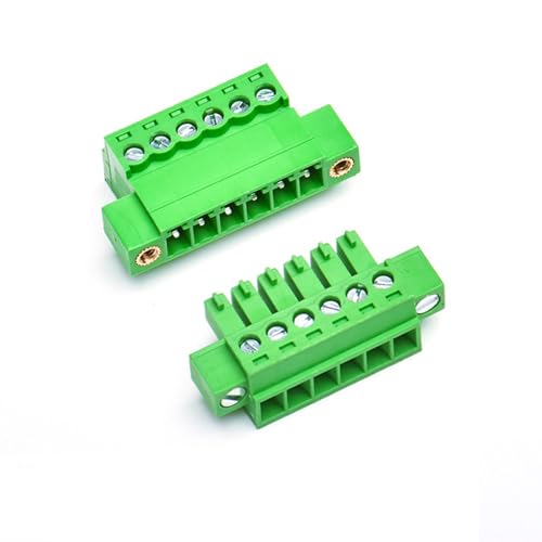 Bornier enfichable 6 broches 3.81 mm connecteur Phoenix mâle femelle pas cher 16-28 AWG 8A