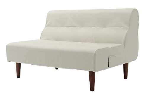 セルタン ソファー ホワイト AUGUST オーガスト ダブルタイプ PVC レザー 組合せ自在 高反発 日本製 A529p-W-598WH