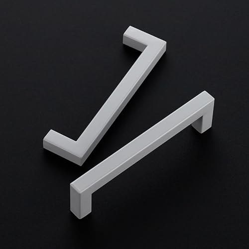 Image of Ravinte 35 Pack 5 Inch Kitchen Square Cabinet Handles Grey Drawer Pulls for Cupboard Hardware