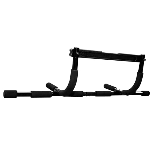 Body Sport 3-in-1 Pull-Up Bar for Doorway, Upper Body Fitness Workout Bar – 300 lb. Max Limit, Multi-Grip Exercise Bar – Portable Fitness Trainer for Home Gym