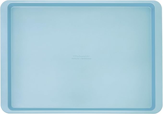 KitchenAid - Non Stick Baking Sheet, Aluminized Steel for Even Heat, Ideal for Cookies, Roasting (13" x 18", Mineral Water)