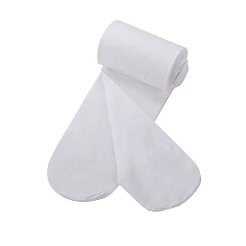 Whyme Baby 2 Pack Toddler Girls Pro Ultra Soft Stretchy Ballet Dance Tights Footed Casual School Uniform Solid Leggings Pants for 9-12T Kids White4