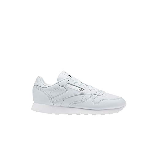 Image of Reebok Women's Classic Leather Walking Shoe, Reflection Blue /White /Black, 6.5 M US