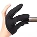 Baluue Hairdressing Three Finger Cover Heat Resistant Finger Cots Non-Slip for Women Men Oven Glove Curling Glove for Hair Styling