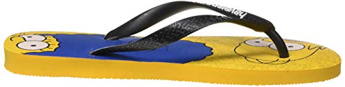 Chinelo, Havaianas, Simpsons, Amarelo Banana/Preto, 35/36, Adulto Unissex