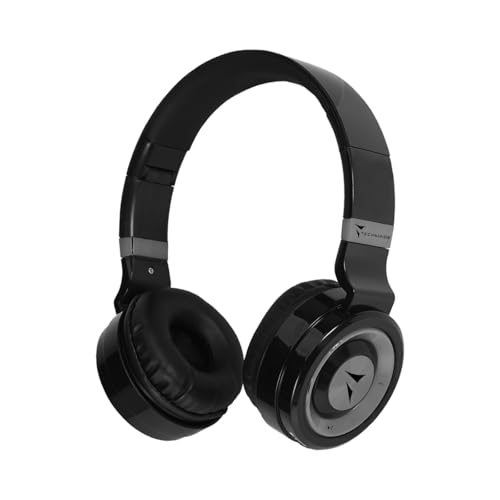 Techmade - Casque Bluetooth Pliable avec Microphone Intégré, Radio FM et Emplacement Carte SD,...