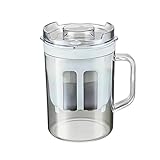 Feinmaschiges Sieb für Joghurt | Wiederverwendbarer Milchfilter, Joghurtbereiter mit feinmaschigem Sieb und Deckel, für Käse, Sojamilch, Suppen, Säfte, Kaffee