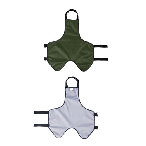 Hundeschürze, Bauchschutz, Wasserdicht, Hundelätzchen, Brustschutz, Haustier-Schutzweste für Weibliche und Männliche Hunde, Corgi, Dackel, Bulldogge, Welpe, Verhindert, Dass der Hund(XL-OD Grün)