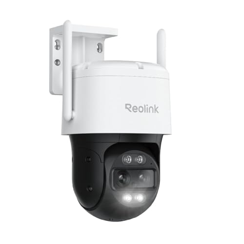 Reolink 4K 8MP Wi-Fi 6 PTZ Überwachungskamera Aussen WLAN mit Dual-Objektiv, Auto-Tracking-Zoom, WLAN Kamera Outdoor mit Personen-/Fahrzeug-/Tiererkennung, Farbnachtsicht, Außenkamera, TrackMix WiFi Reolink 4K 8MP Wi-Fi 6 PTZ Überwachungskamera Aussen WLAN mit Dual-Objektiv, Auto-Tracking-Zoom, WLAN Kamera Outdoor mit Personen-/Fahrzeug-/Tiererkennung, Farbnachtsicht, Außenkamera, TrackMix WiFi