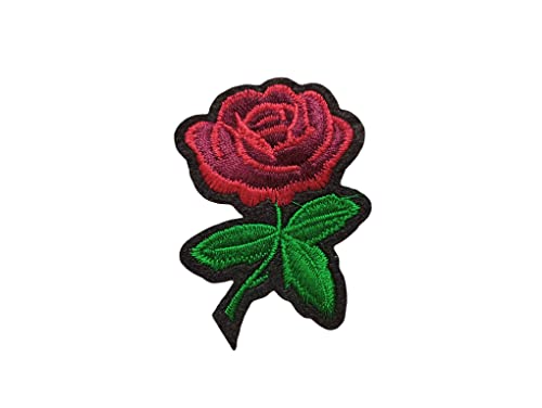 Écussons Thermocollants Brodés Roses (Fleurs 7)