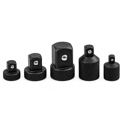 Image of ARES 2001004 Low Profile Impact Socket Adapter /Reducer Set | Impact-Rated; Impact-Rated Heat-Treated Cr-V Steel Features Knurling For Enhanced Grip Designed for