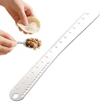 Cuchara Para Empanadillas - Acero Inoxidable Con Escala, Herramienta Paras Rellenar, Gyoza | Utensilio Paras Raviolis Wonton Y Cocina En Casa Perfecto Para Hornear Cortar Y Rellenar