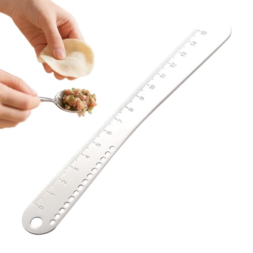 Cuillères à mesurer réutilisables et portables en métal pour raviolis Gyoza, garniture, pâtisserie, voyage, maison