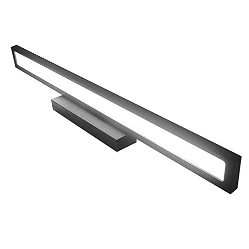 Preisvergleich Produktbild LLOO LED Spiegellampen Wasserdicht Beschlagfrei Badezimmer Spiegel (Farbe:Silber) Badleuchte Energieeffizien Lampe,Black,12W