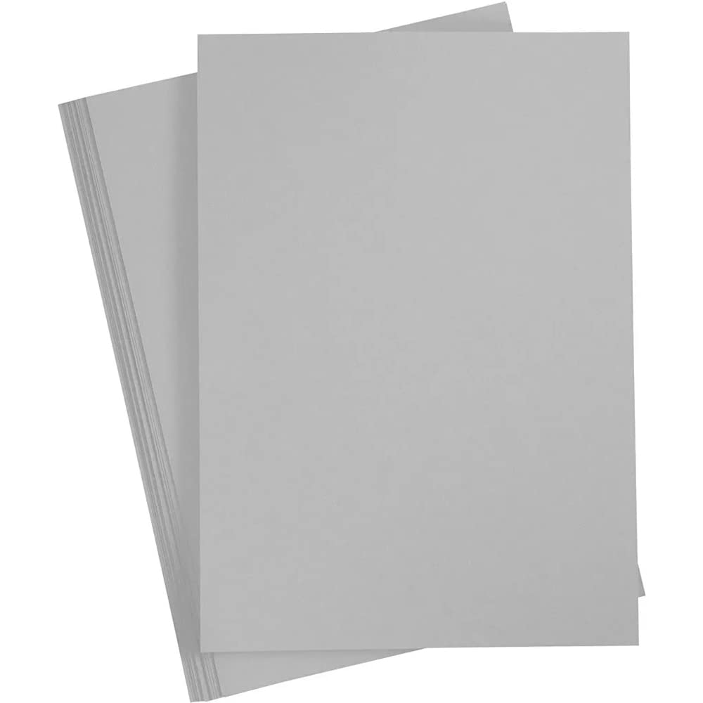 20 Grey A4 180gsm Card Sheets for Crafts