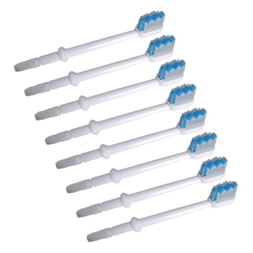 GOOHOCHY 8個 入りオーラルイリゲーター替えブラシヘッド 白色 口腔洗浄器対応 歯間 歯茎下の汚れ除去用 大人用交換ブラシ