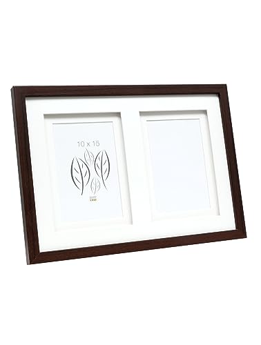 Deknudt Frames Galerierahmen mit doppeltem Passepartout -Braun - S65KQ2...
