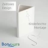 Luftbefeuchter Heizung Keramik Dreieckig I Haken & Duftöl [4er Spar-Set, 200ml] I Wasserverdunster für Heizkörper mit Duft I Verdunster & Befeuchter Wasser Behälter