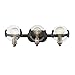 Golden Lighting 2635-BA3 BLK-AB Amari Bath Fixture, Black Patina