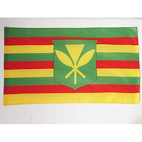 AZ FLAG - Drapeau Hawaii Kanaka Maoli - 150x90 cm - Drapeau Hawaïen Kanak 100% Polyester Avec Fourreau et cordelette - Pavillon 110 g