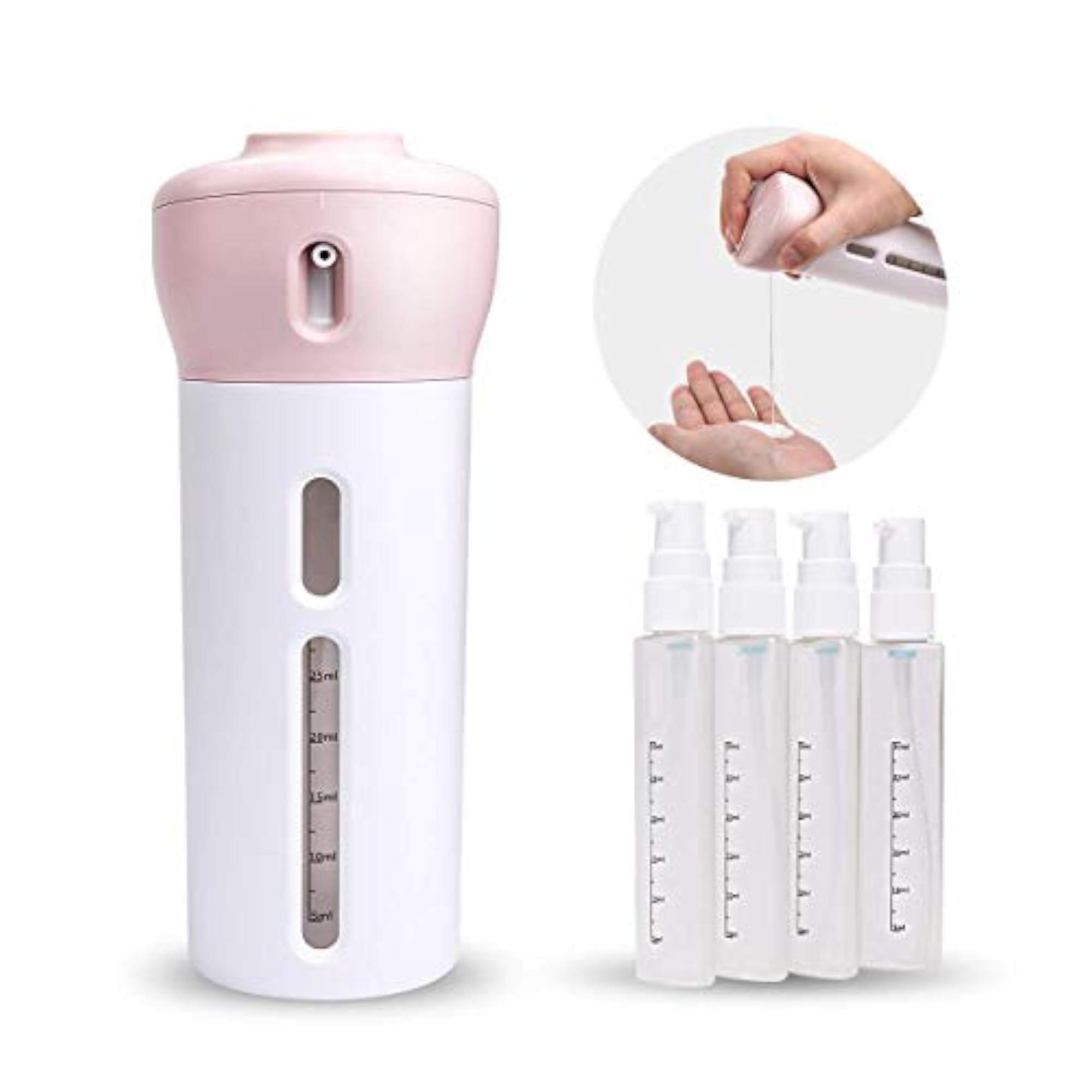 4 in 1 Travel Dispenser Shampoo Lotion Gel Leak-Proof Containers