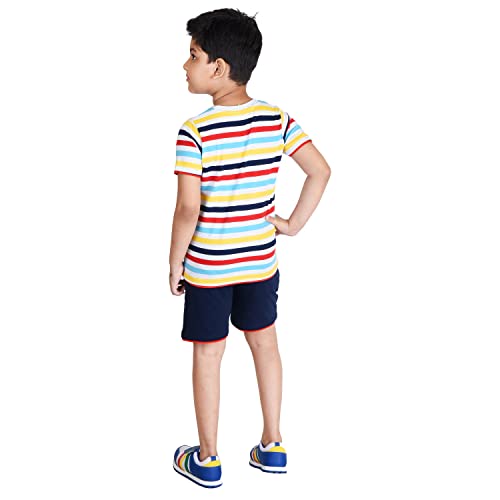 Image of Clothe Funn Boys Printed Cotton Half Sleeves T-Shirt & Shorts Set