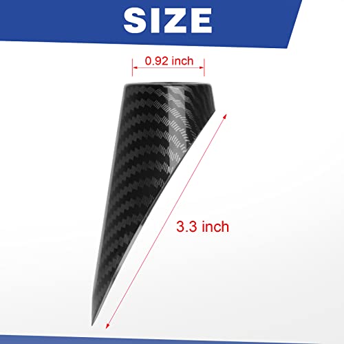 Htracing Antenna Mount Base Cover Am Fm Replacement Compatible With 2011 2012 2013 2014 2015 2016 2017 2018 Dodge Ram 1500 2500 3500 Accessories Black Carbon Fiber Color #TOP4