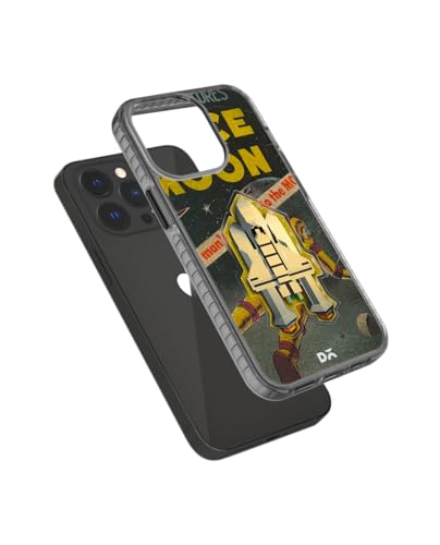 Image of DailyObjects Case for iPhone 13 Pro Max Compatible with Mag-Safe Wireless Charging, Stride 2.0 Space Rider Slim Shockproof Back Cover with Inner Magnetic Ring