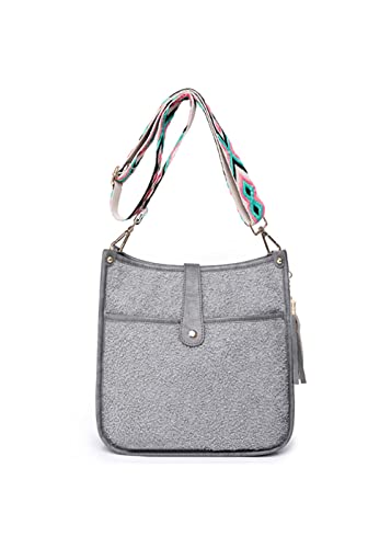 Women Crossbody Bags Fashion Wide Shoulder Strap Handbag Shoulder Bags Purse