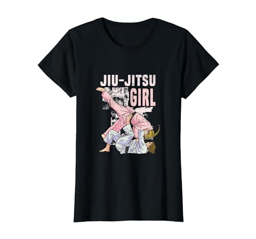 Brazillian Jui-Jitsu Girl BJJ MMA Jiujuitsu Artes Marciales Camiseta, Mujer, Negro, M