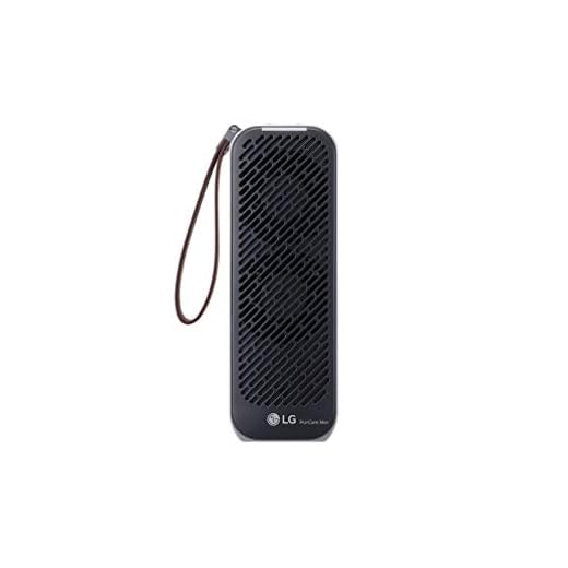 LG PuriCare Mini – Purificador de ar portátil pequeno e ultra silencioso para eliminar poeira ultrafina e pequenas partículas no quarto, escritório, avião, trem ou em movimento, preto (AP151MBA1)