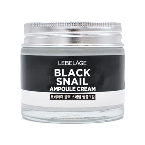 LEBELAGE Black Snail Ampoule Cream 2.36 oz (70ml) - Deep Moisturizing Anti-Aging Face Cream for Wrinkle Care & Elasticity Cover