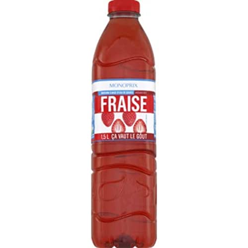 Monoprix Boisson à base d'eau de source saveur fraise -