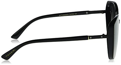 Tahari Womens Th769 Cat Eye Uv Protective Women S Sunglasses Wear Year Round Elegant Gifts For Women 60 Mm, Black, Mm Us #TOP2