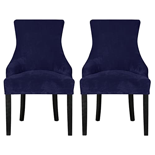 Leorate Velvet Wingback Chair Covers Set of 4