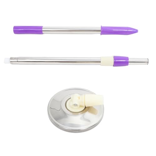 ERINGOGO Rotating Mop Replacement Handle with Telescopic Pole for Enhanced Floor Cleaning Reinforced Plastic Disc for Easy Mopping Hardwood and Tile