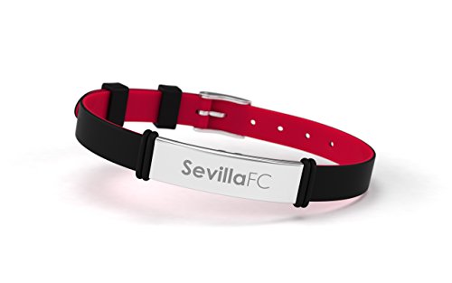 Sevilla FC - Pulsera Fashion Negra Ajustable para Hombre, Mujer y Niño | Pulsera...