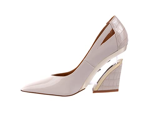 Ninety Union Viper Lucite Wedge Heel Pump, Ivory, 103