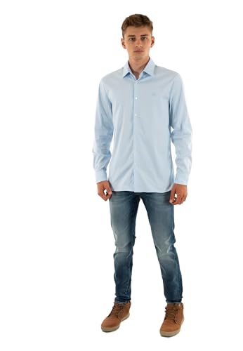 Lacoste chemise ch0198 fac blanc ruisseau vêtement homme mode chic