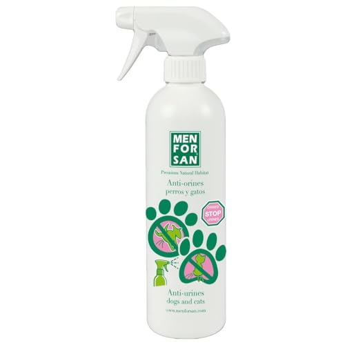 GNCPets Repelente Antimicciones Menforsan - Solución Instantánea y Duradera contra Orines de Perros y Gatos en Exteriores (500 ml). Anti orines Perros. Elimina el Pipi y los olores de Perro y Gato