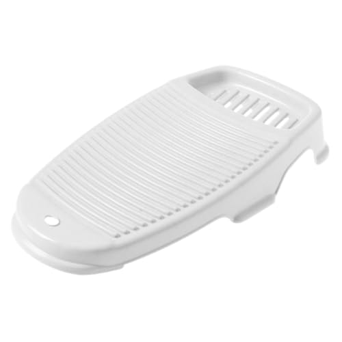 OKUMEYR Hanging Washboard for Hand Washing Clothes Non-Slip Plastic Laundry Board for Home Use for Travel Clothes Towels and More