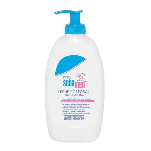 Sebamed Baby Leche Corporal 400ml - Leche corporal hidratante para la piel sensible y delicada del bebé, indicada para uso diario