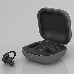 Oihxse Funda de Silicona Compatible con Apple Beats Powerbeats Pro Auriculares Estuche Flexible Protectora Caso Color Skin Inalámbricos Accesorios para Beats Powerbeats Pro Caja (Gris)