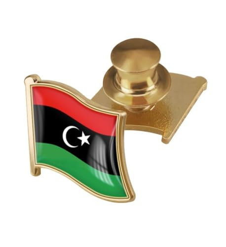 Image of vmcoatdu Country Flag Backs Locking Pin Keepers Locking Clasp Pin Badge International Travel Brooch Metal Alloy Souvenir Pin 0.75x0.7 Inch Small Pin